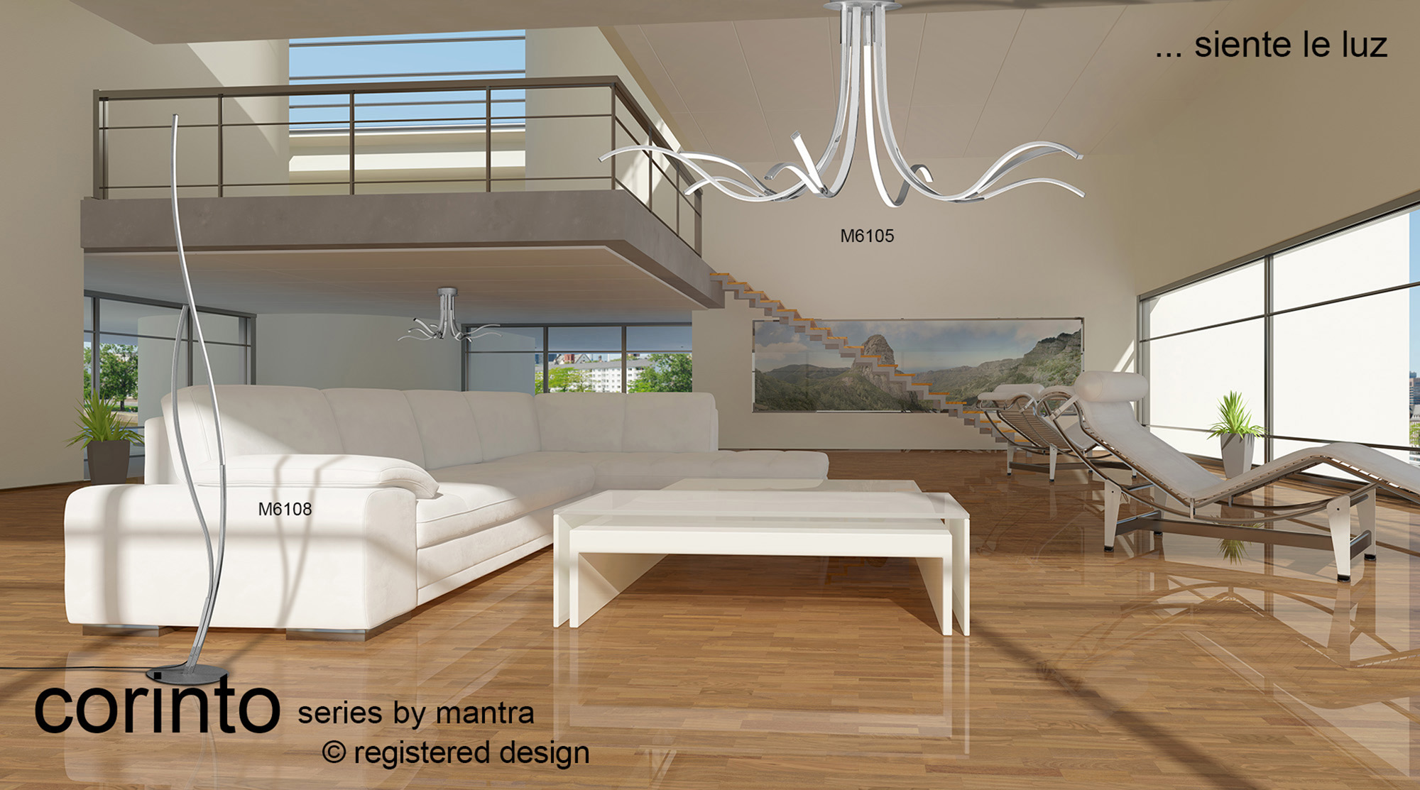 Corinto Ceiling Lights Mantra Multi Arm Fittings